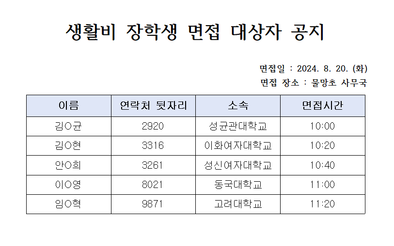 2024_생활비_서류합격자_공지001_33571